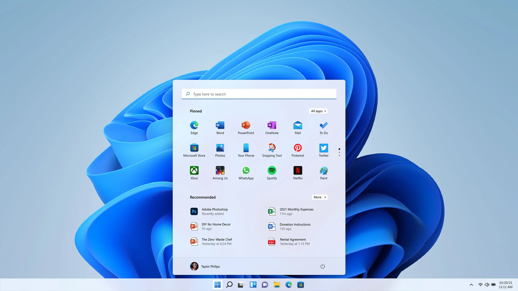 windows 11 start print